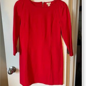 JCrew red shift 3/4 sleeve dress sz S Petite